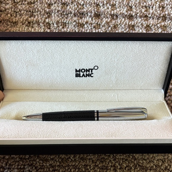 Montblanc Silver and Black Ballpoint Pen - Picture 1 of 8